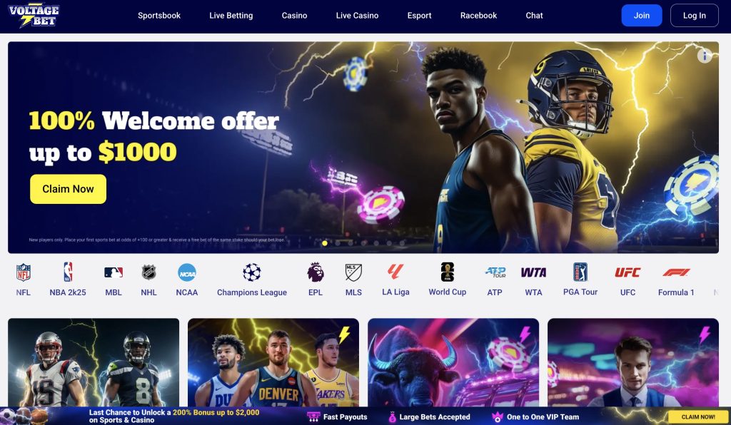 VoltageBet Offshore Sportsbook Fast Withdrawals
